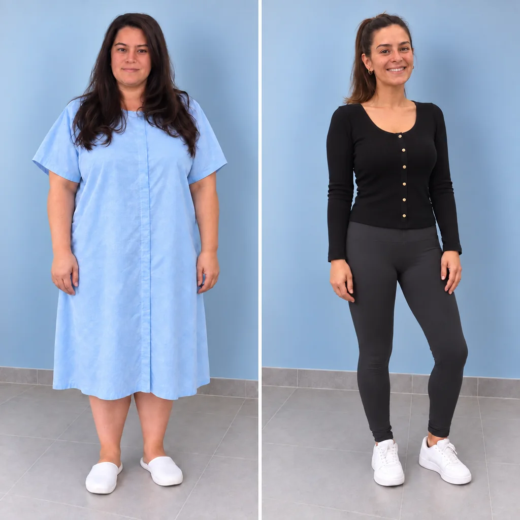 Anna, 31 — before and after bariatric surgery