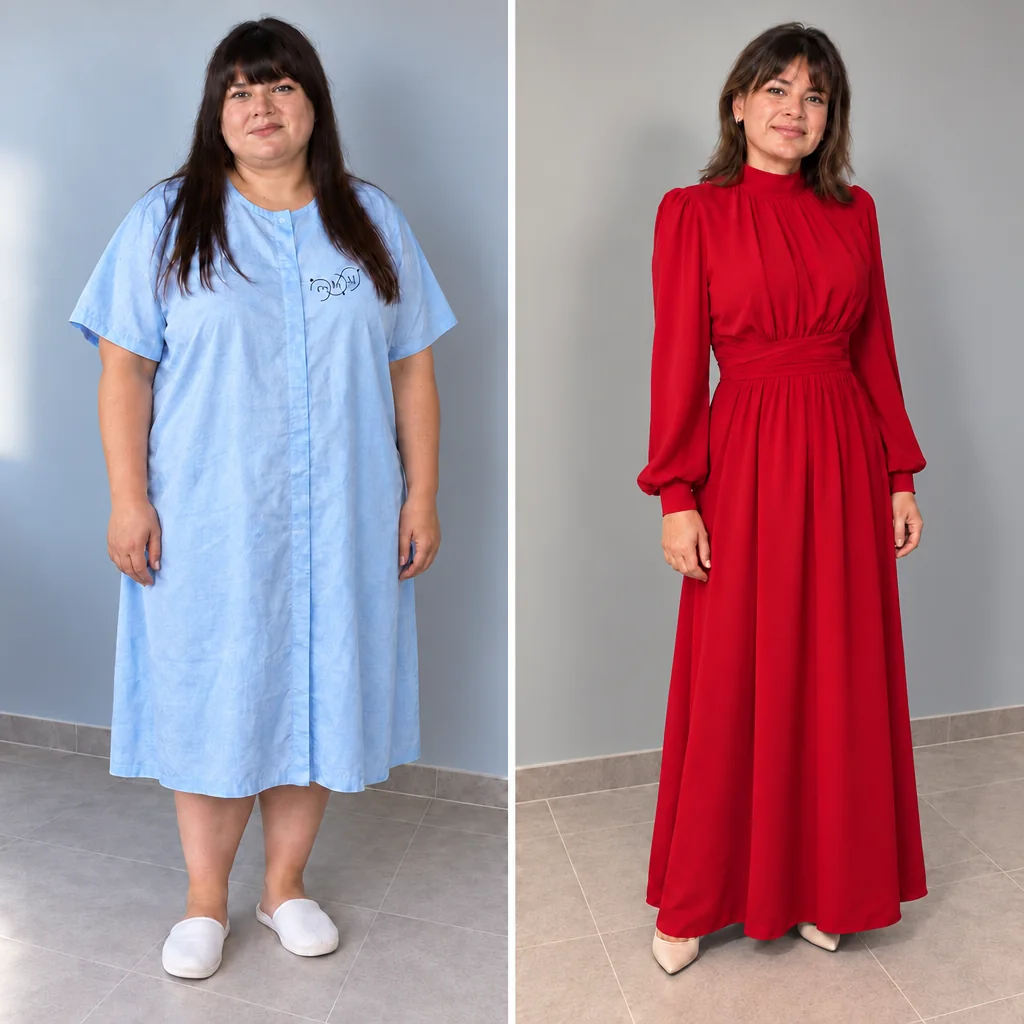 Evgenia, 41 — before and after bariatric surgery