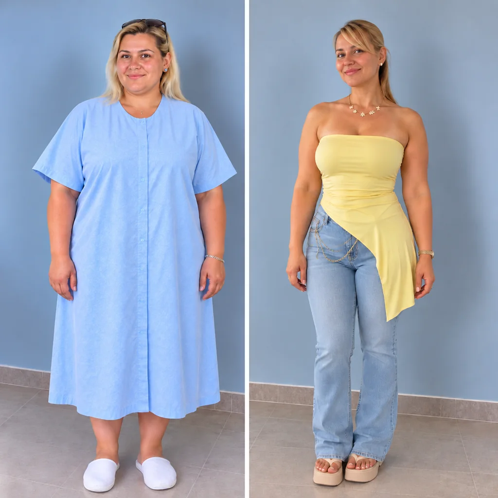 Anna, 24 — before and after bariatric surgery
