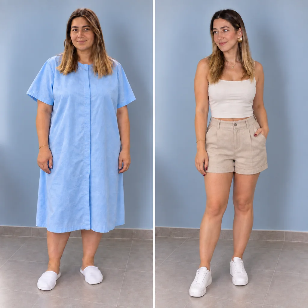 Veronika, 34 — before and after bariatric surgery