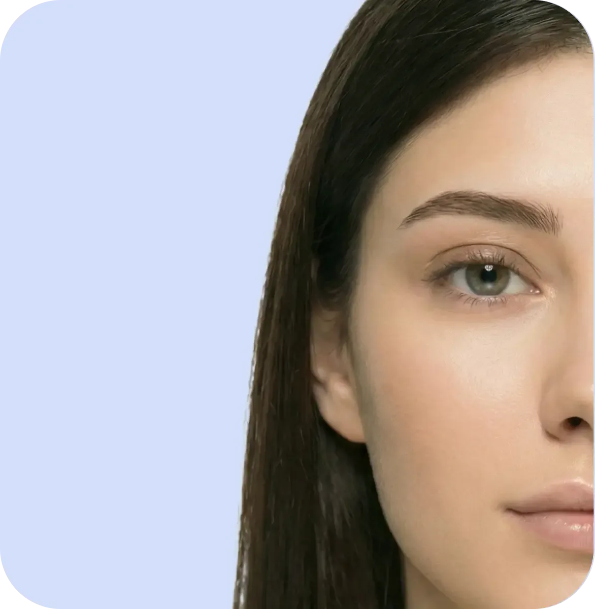 A patient after rhinoplasty