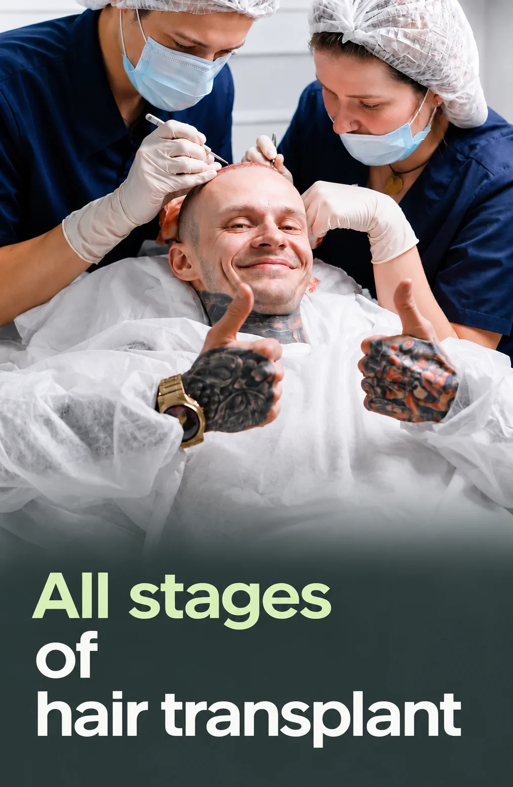 Video about hair transplants at City Medical Centre, clip 1