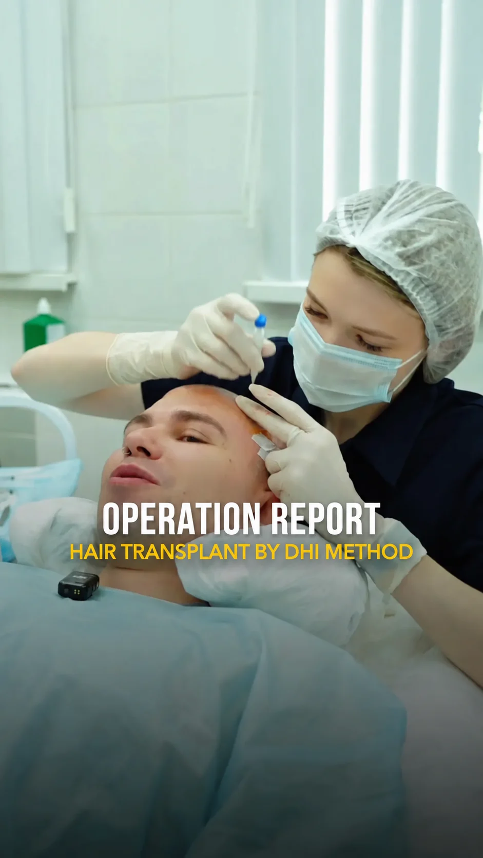 Video about hair transplants at City Medical Centre, clip 11