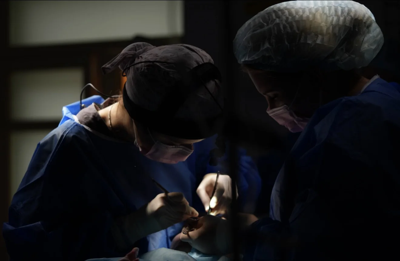 Rhinoseptoplasty in the clinic's operating room