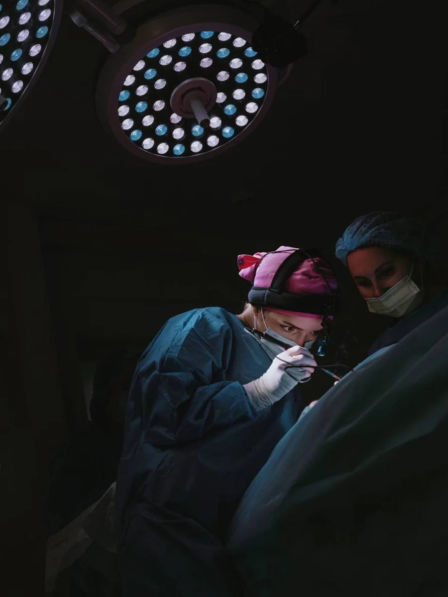 City Medical Centre operating room: surgeons during rhinoplasty