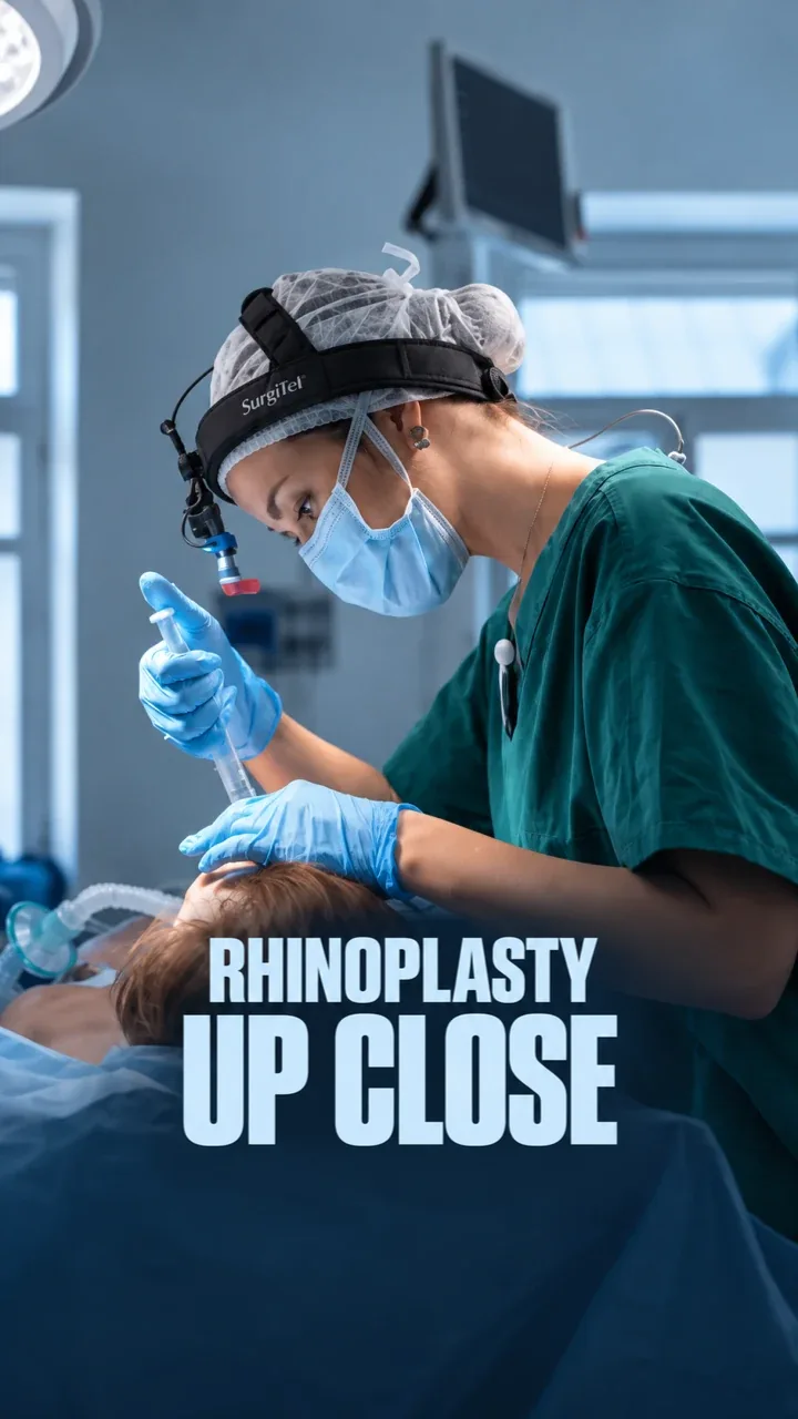 Rhinoplasty in the operating room
