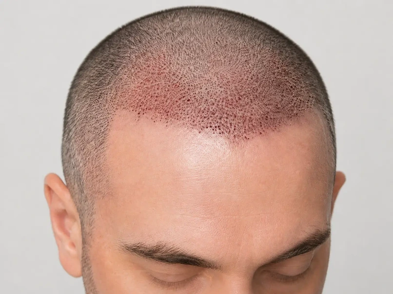 Healing after a hair transplant, 0-10 days